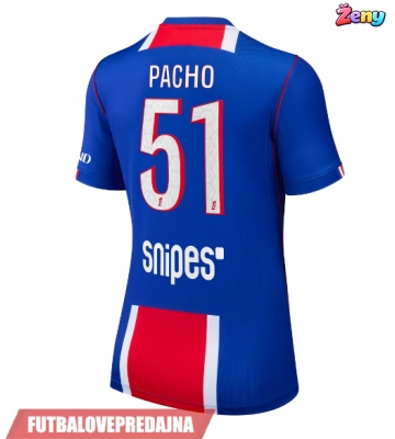 Lacne Ženy Futbalové dres Paris Saint-Germain Willian Pacho #51 2026-27 Krátky Rukáv - Domáci